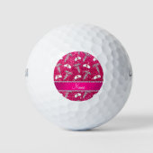 Naam roos roze zuster petten Silver Caduceus Golfballen (Voorkant)