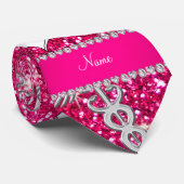 Naam roos roze zuster petten Silver Caduceus Stropdas (Opgerold)