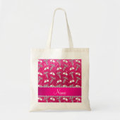 Naam roos roze zuster petten Silver Caduceus Tote Bag (Voorkant)