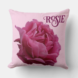  naam Rosie floral roze rose girly Kussen