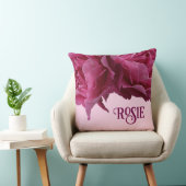  naam Rosie  roze abstract schattig Kussen (Stoel)