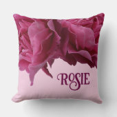  naam Rosie  roze abstract schattig Kussen (Voorkant)