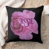  naam Rosie  roze roos bloemen Kussen (Deken)