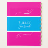 Naam Roze Blauw Modern Bullet Journal Planner (Achterkant)