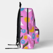 naam roze bloemenpatroon moderne school Tas (Links)