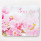 Naam  roze bloesems Muismat (Voorkant)