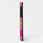 Naam roze gouden harten bachelorette Case-Mate iPhone case (Achterkant/links)