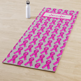 Naam Roze Lint Borstkanker Bewustzijn Steun Yogamat