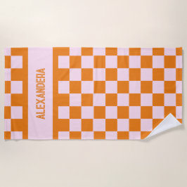 Naam Roze Sinaasappel Sunset Bachelorette Strandlaken