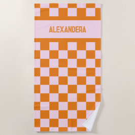 Naam Roze Sinaasappel Sunset Bachelorette Strandlaken