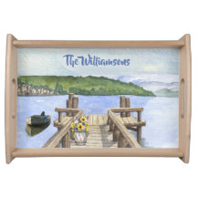 Naam Rustische familie Lake Monogram