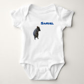 Naam Samuel Met Aussie Quokka, Baby Bodysuit (Voorkant)