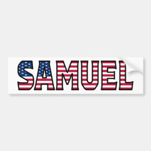 Naam Samuel Vorname USA Aufkleber Sticker Auto