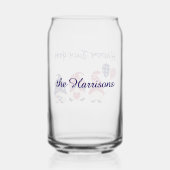 Naam, Schattige 4 juli Gnomes & Balloons Blikvorm Glas (Achterkant)