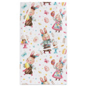 Naam, Schattige feestelijk paashaas patroon Klein Cadeauzakje (Achterkant)