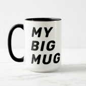 Naam, Schattige Mijn GROTE Mok 15oz Koffie Mok (Links)