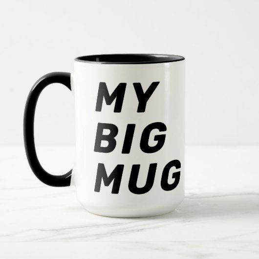 Naam, Schattige Mijn GROTE Mok 15oz Koffie Mok (Links)