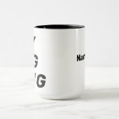 Naam, Schattige Mijn GROTE Mok 15oz Koffie Mok (Midden)