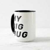 Naam, Schattige Mijn GROTE Mok 15oz Koffie Mok (Voorkant links)