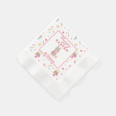 Naam, Schattigee Happy Easter Coined Cocktail Servet (Hoek)