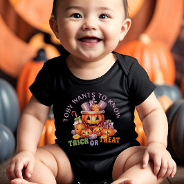Naam Schattigee Spooky Trick or treat Halloween Sn Romper