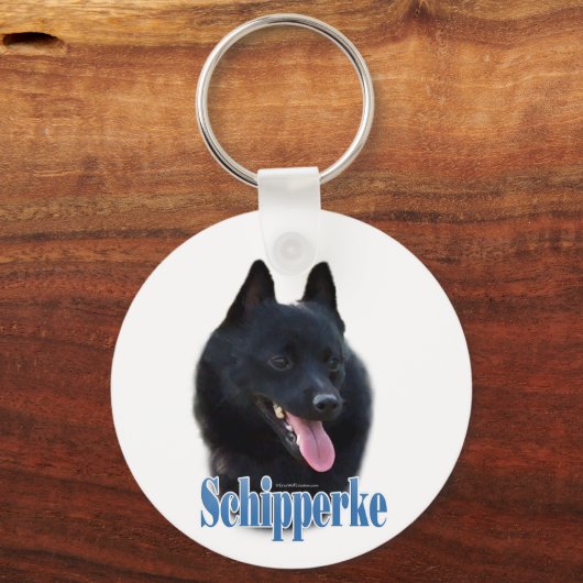 Naam Schipperke Sleutelhanger (Achterkant)