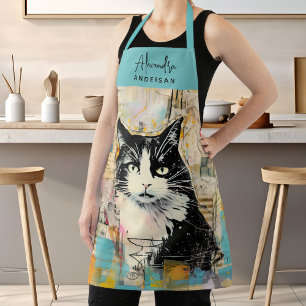 Naam Schrift Kat Moeder Vader Koken Schort