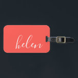 Naam script bagagelabel<br><div class="desc">Een elegant en chique bagagelabel dat kan worden aangepast met jouw naam in een modern lettertype. Een deel van het Script Name collectie van Parcel Studios.</div>