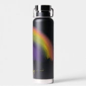 Naam script kleurrijke regenboog gepersonaliseerd waterfles (Achterkant)