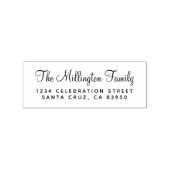 Naam  script naam retouradres rubberstempel (Afrduk)