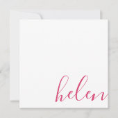 Naam script notitiekaartje (Voorkant)