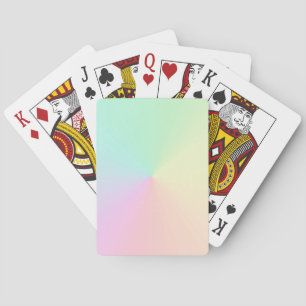 Naam Script Tekst Gedempt gradiënt Ombre Regelboog Pokerkaarten