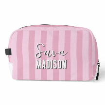Naam Script Vintage Roze Streep