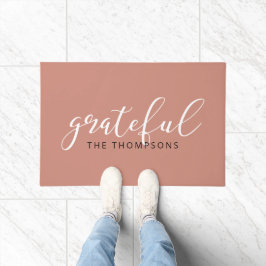 Naam scriptlettertype rateful deurmat