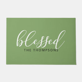 Naam scriptlettertype zonder script deurmat