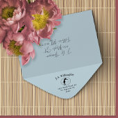 Naam Seahorse name Return Address Rubberstempel