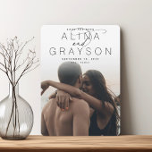 Naam selectiekader | Moderne verticale foto Save The Date