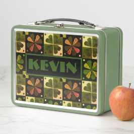 Naam Shamrock Checkerboard Pattern Monogram