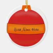 Naam sierstructuur keramisch ornament (Voorkant)