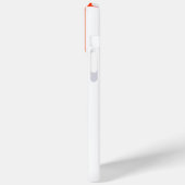 Naam sinaasappel & witte streep sporten Case-Mate iPhone case (Achterkant / Links)