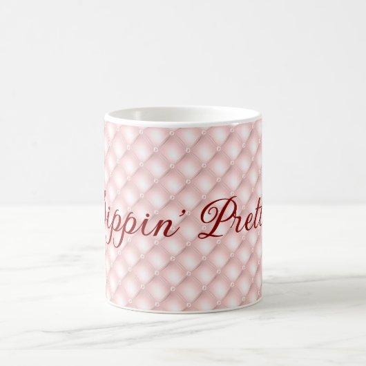 Naam, Sippin ' Roze Tufted 11oz Koffie Mok (Center)