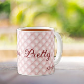 Naam, Sippin ' Roze Tufted 11oz Koffie Mok