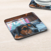 Naam: Slaap Honden Dromen Bier Onderzetter (Linkerzijde)