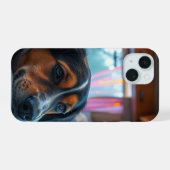 Naam: Slaap Honden Dromen iPhone 15 Case (Achterkant horizontaal)