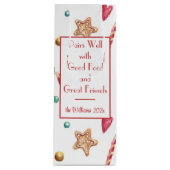 Naam, Snoep & snoep, Kerst Winter Feestdagen Wijn Cadeautas (Voorkant)