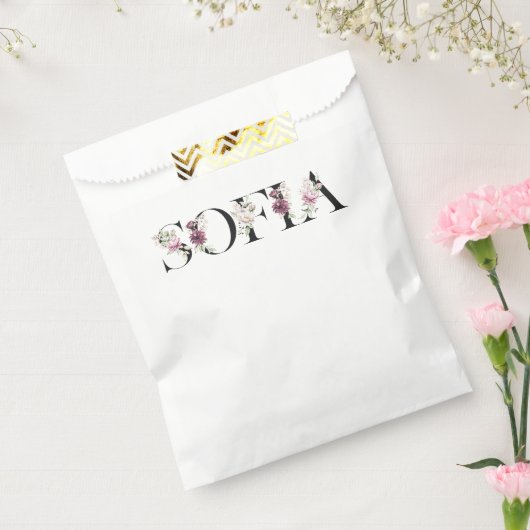 Naam Sofia. Bedankzakje (Gezegeld)