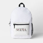 Naam Sofia. Bedrukte Rugzak (Voorkant)