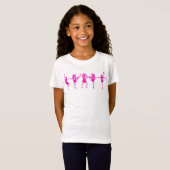 Naam Sofia Cheerleader Cute Pink Girls Typografie T-shirt (Voorkant volledig)