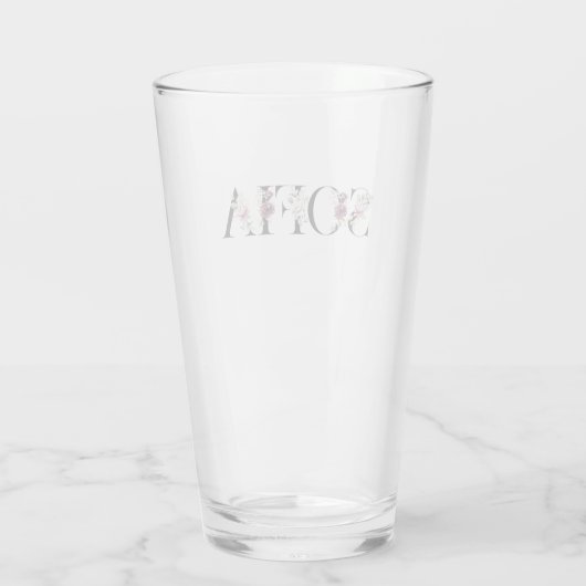 Naam Sofia. Glas (Achterkant)