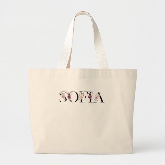 Naam Sofia. Grote Tote Bag (Voorkant)
